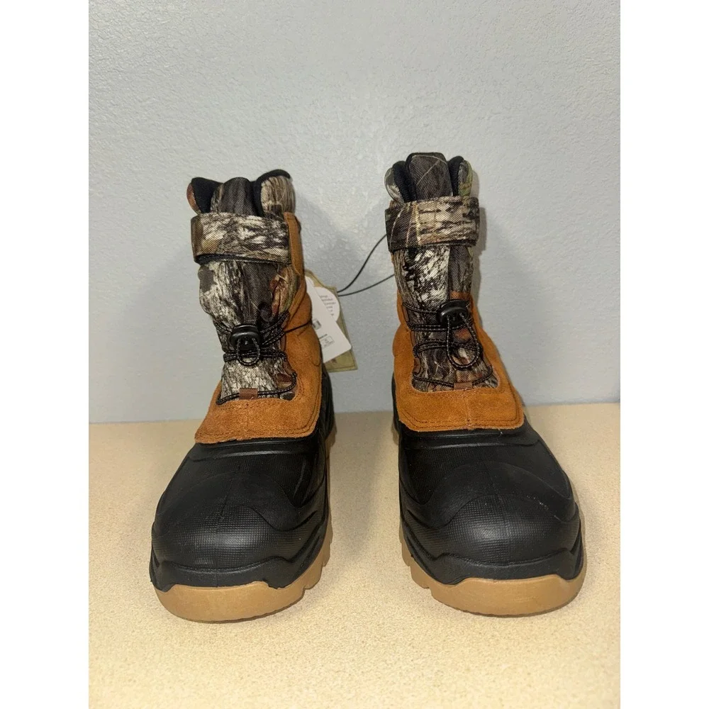 Ozark‎ Trail Mens Snow Boots Mossy Oak Camo Suede Waterproof Insulated Size 9